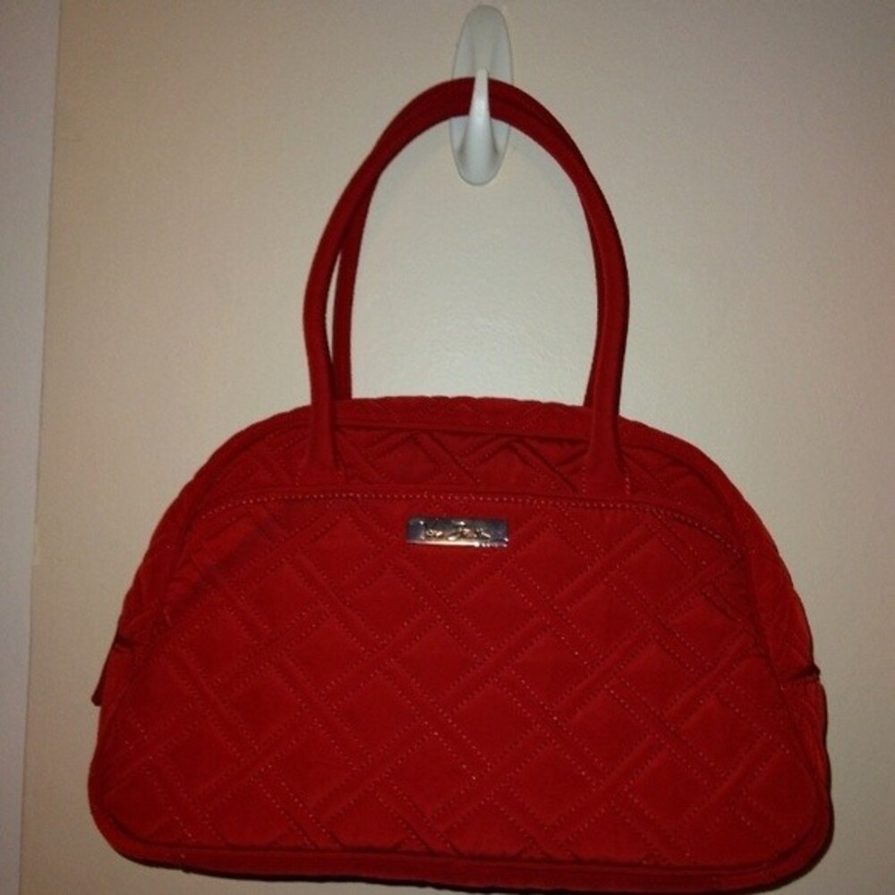 Vara Bradley red Quilted purse with small wallet